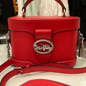 Red Coach Crossbody Handbag